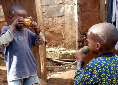 How two Kibera children are using comedy to pass covid-19 messages in the slum